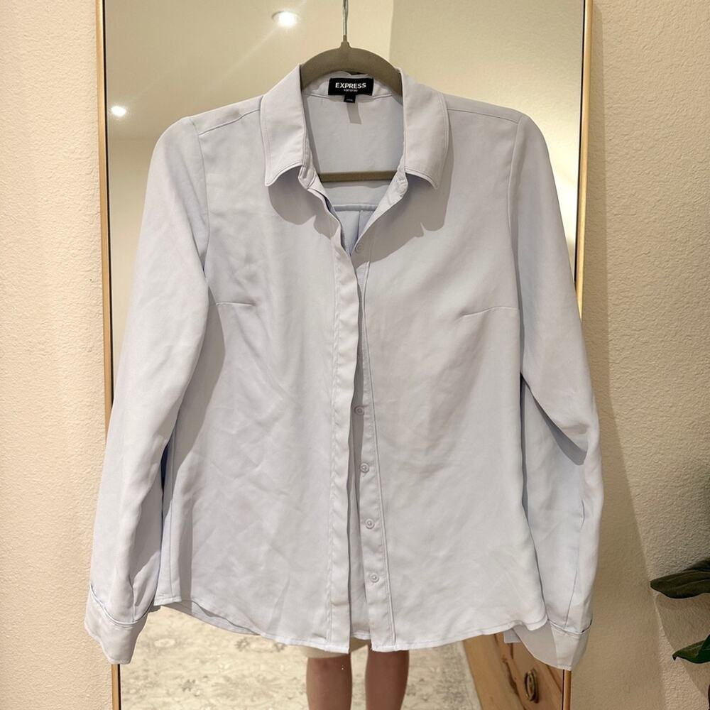 Express 'Relaxed Portofino Shirt' in 'Halogen' XS Light Blue